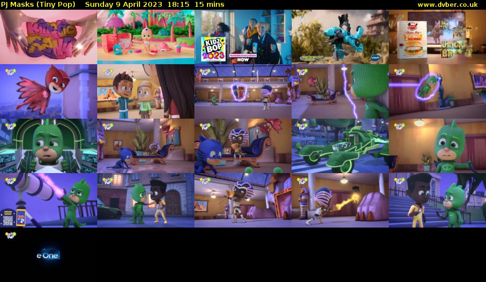 PJ Masks (Tiny Pop) Sunday 9 April 2023 18:15 - 18:30