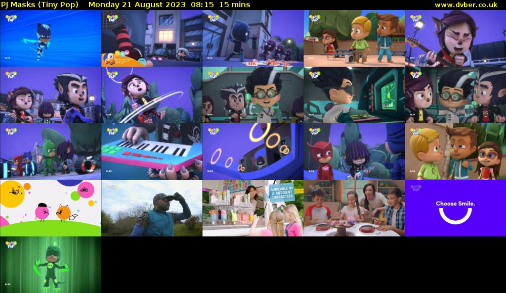PJ Masks (Tiny Pop) Monday 21 August 2023 08:15 - 08:30