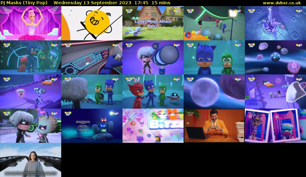 PJ Masks (Tiny Pop) Wednesday 13 September 2023 17:45 - 18:00