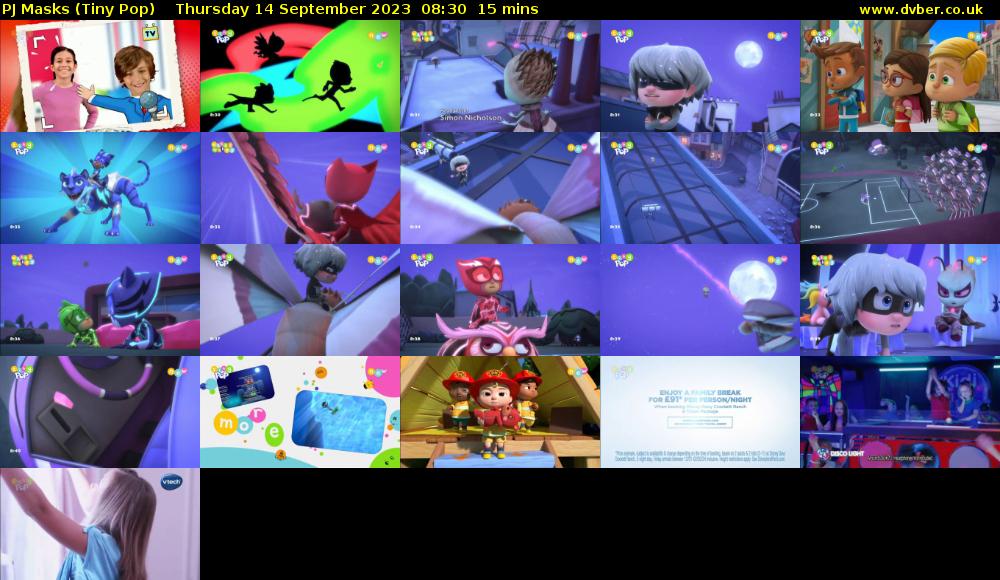 PJ Masks (Tiny Pop) Thursday 14 September 2023 08:30 - 08:45