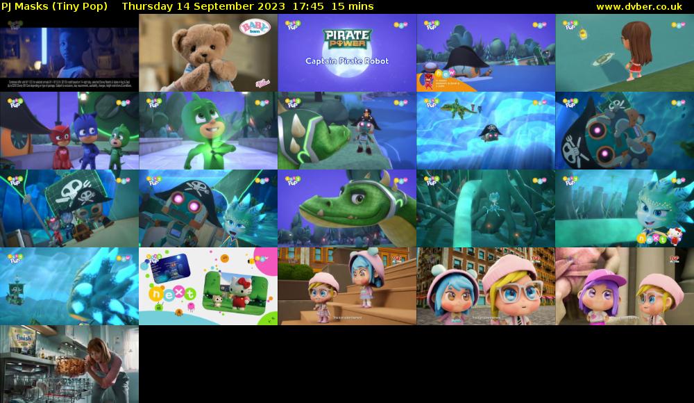 PJ Masks (Tiny Pop) Thursday 14 September 2023 17:45 - 18:00