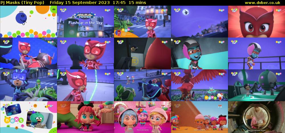 PJ Masks (Tiny Pop) Friday 15 September 2023 17:45 - 18:00
