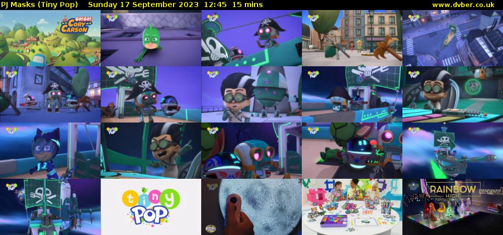 PJ Masks (Tiny Pop) Sunday 17 September 2023 12:45 - 13:00