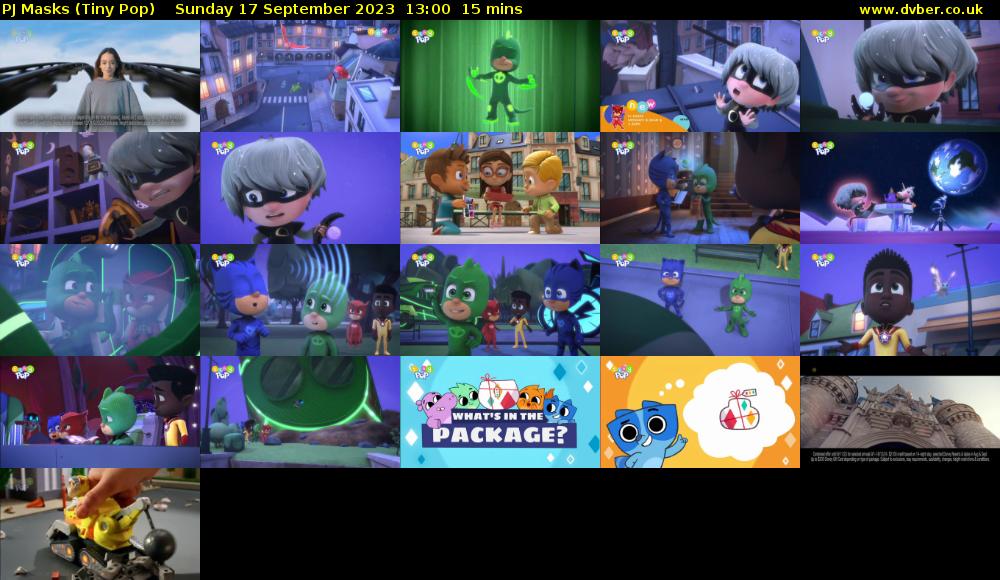 PJ Masks (Tiny Pop) Sunday 17 September 2023 13:00 - 13:15