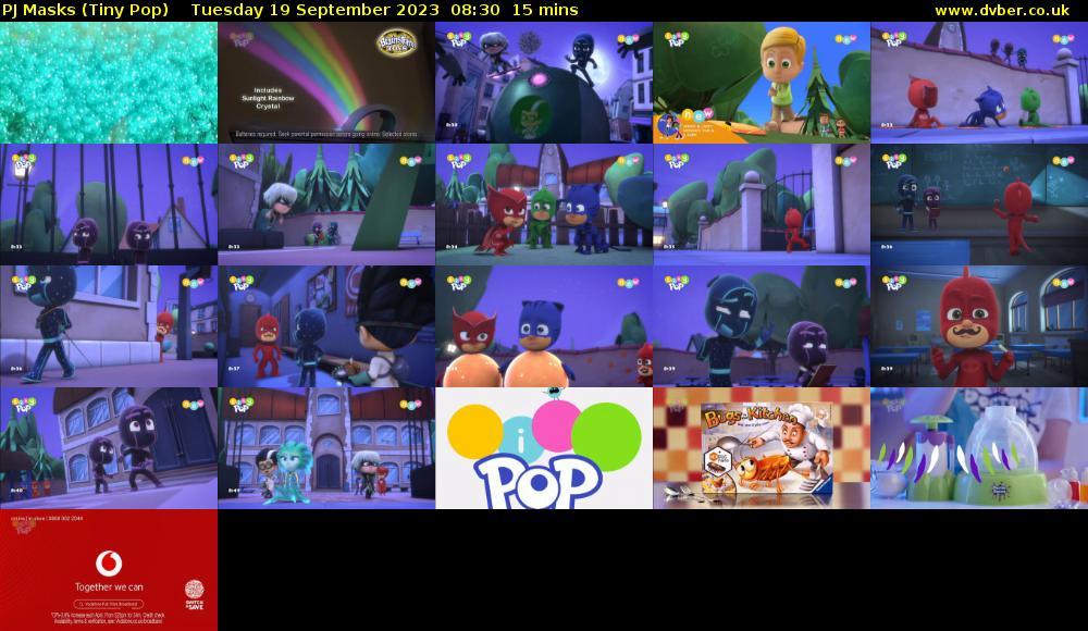 PJ Masks (Tiny Pop) Tuesday 19 September 2023 08:30 - 08:45