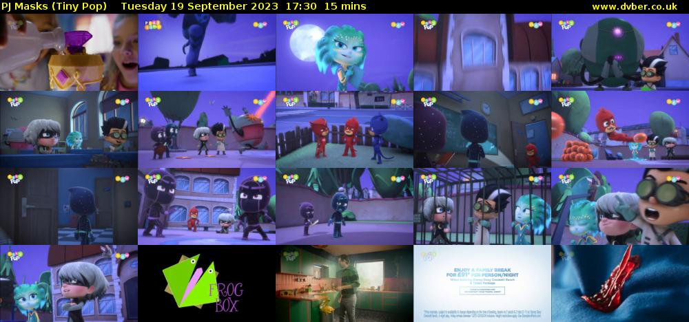 PJ Masks (Tiny Pop) Tuesday 19 September 2023 17:30 - 17:45