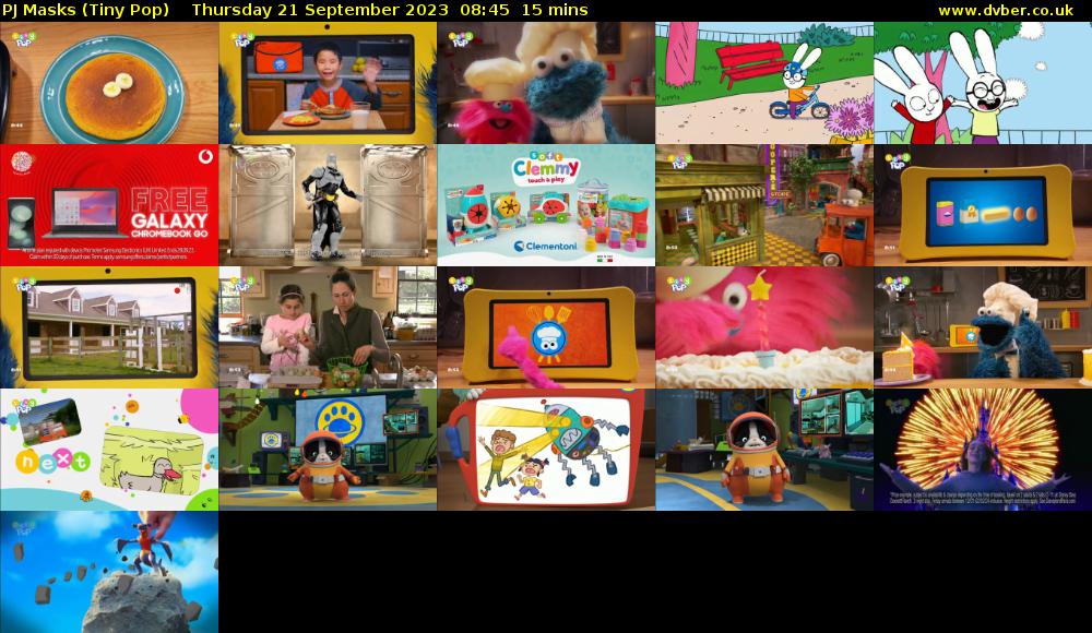 PJ Masks (Tiny Pop) Thursday 21 September 2023 08:45 - 09:00
