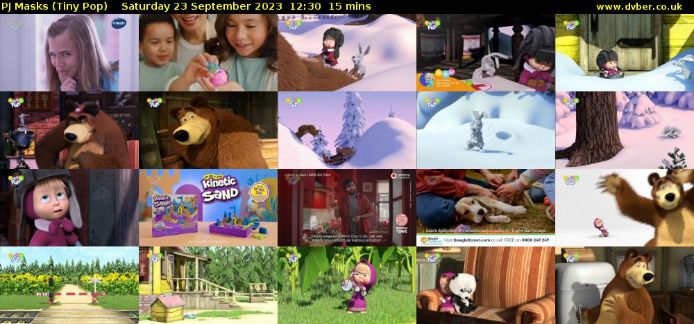 PJ Masks (Tiny Pop) Saturday 23 September 2023 12:30 - 12:45