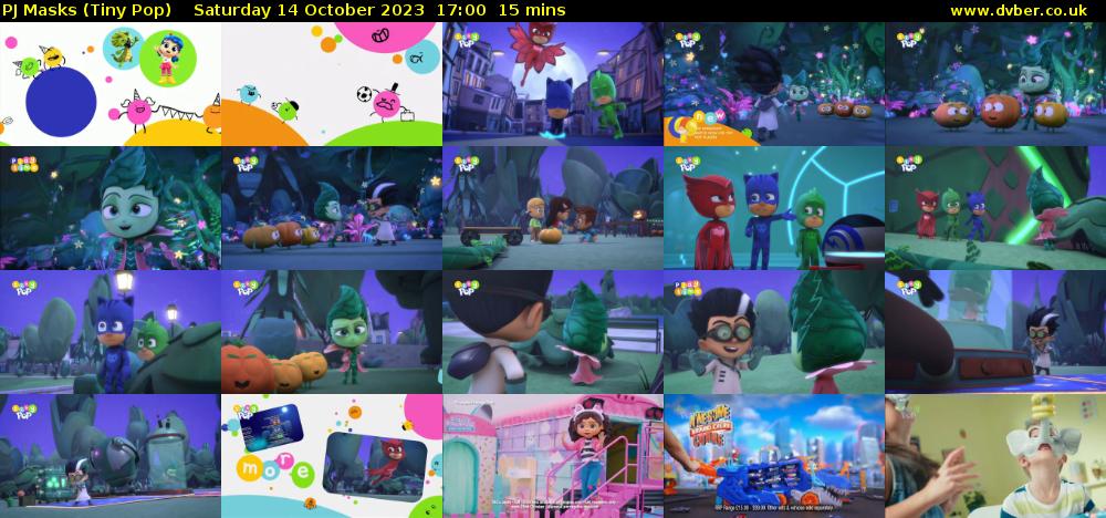 PJ Masks (Tiny Pop) Saturday 14 October 2023 17:00 - 17:15