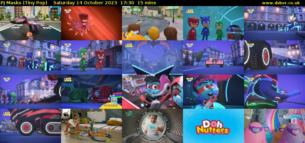 PJ Masks (Tiny Pop) Saturday 14 October 2023 17:30 - 17:45