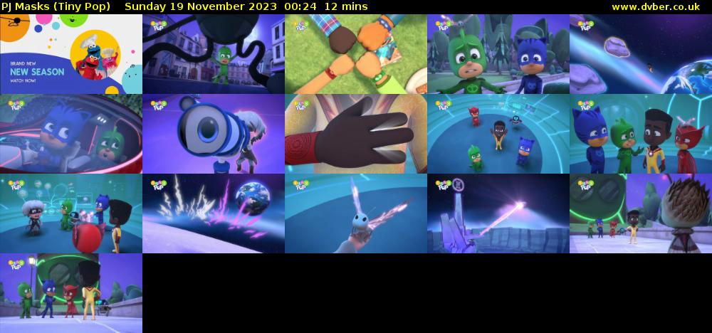 PJ Masks (Tiny Pop) Sunday 19 November 2023 00:24 - 00:36