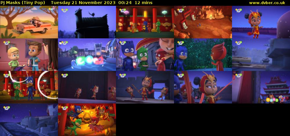 PJ Masks (Tiny Pop) Tuesday 21 November 2023 00:24 - 00:36