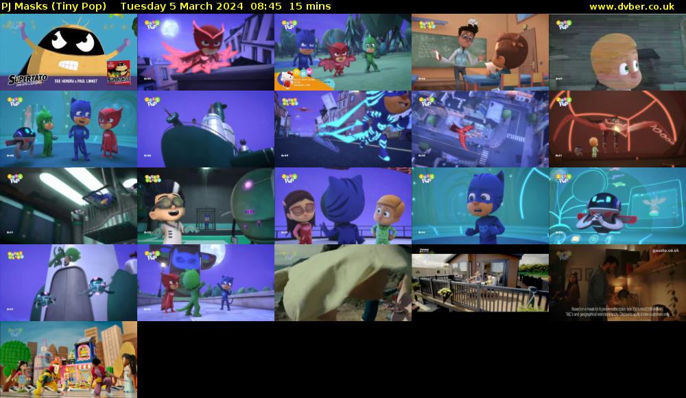 PJ Masks (Tiny Pop) Tuesday 5 March 2024 08:45 - 09:00