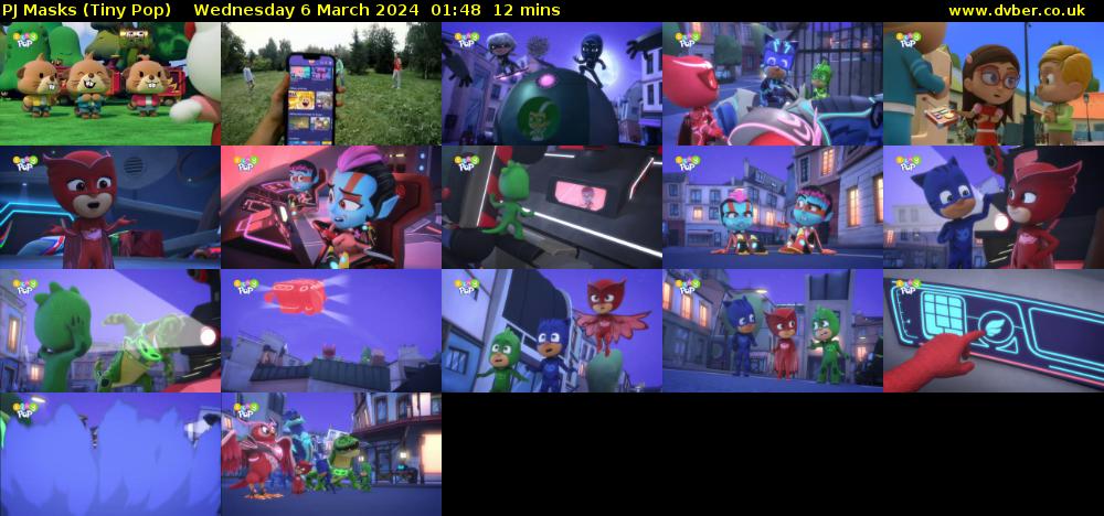 PJ Masks (Tiny Pop) Wednesday 6 March 2024 01:48 - 02:00