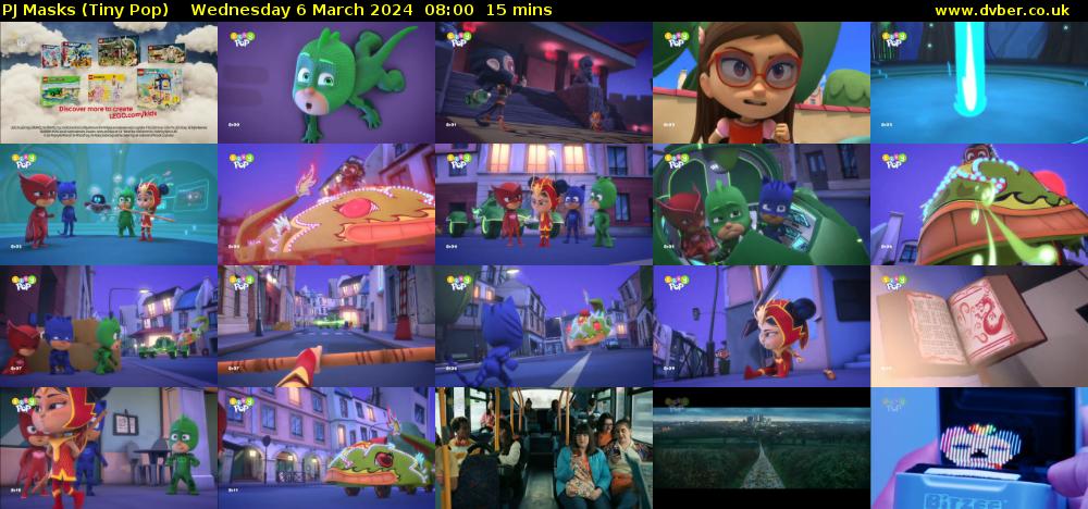 PJ Masks (Tiny Pop) Wednesday 6 March 2024 08:00 - 08:15