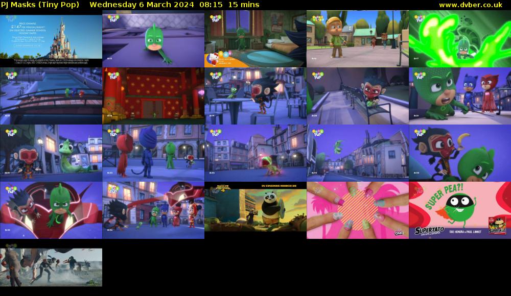 PJ Masks (Tiny Pop) Wednesday 6 March 2024 08:15 - 08:30