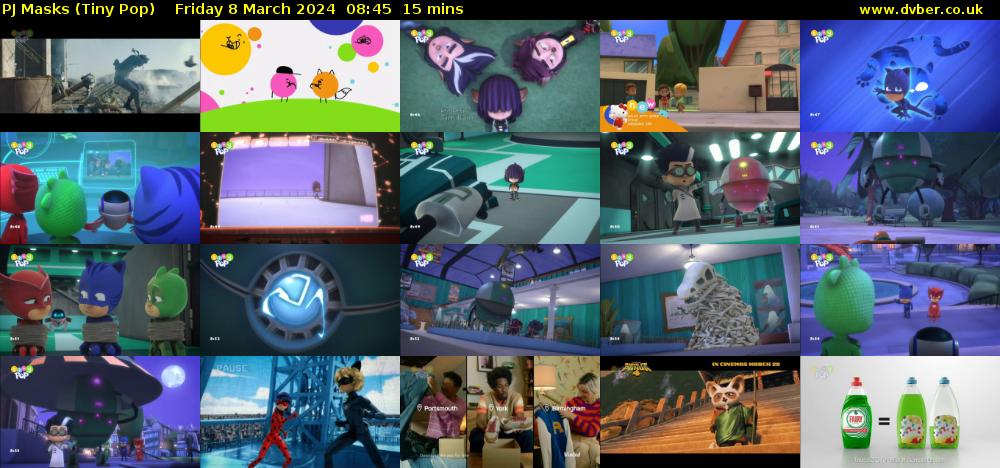 PJ Masks (Tiny Pop) Friday 8 March 2024 08:45 - 09:00