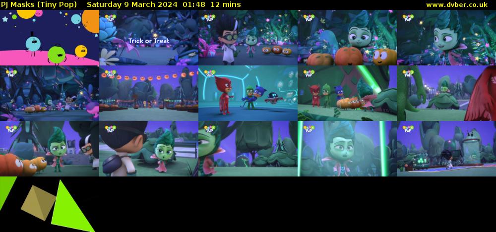 PJ Masks (Tiny Pop) Saturday 9 March 2024 01:48 - 02:00