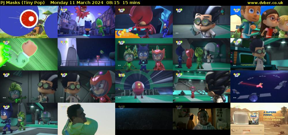 PJ Masks (Tiny Pop) Monday 11 March 2024 08:15 - 08:30