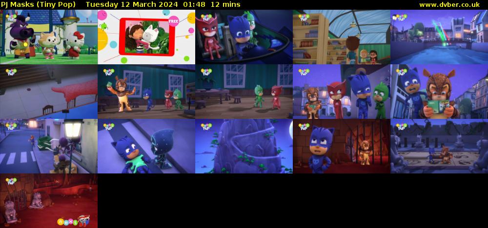 PJ Masks (Tiny Pop) Tuesday 12 March 2024 01:48 - 02:00