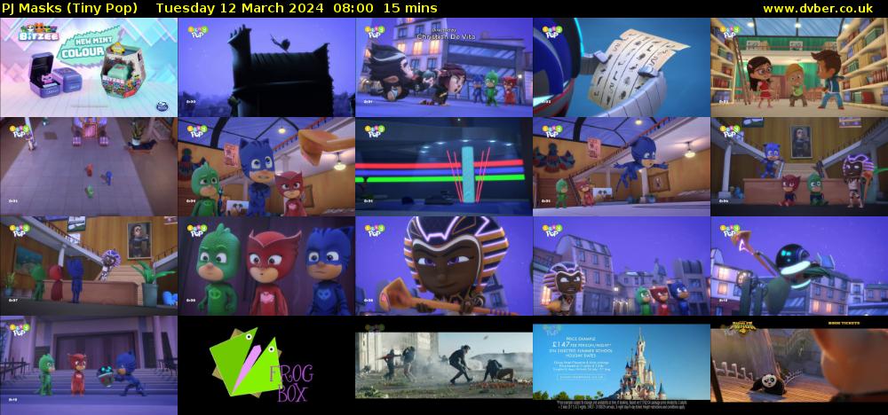 PJ Masks (Tiny Pop) Tuesday 12 March 2024 08:00 - 08:15