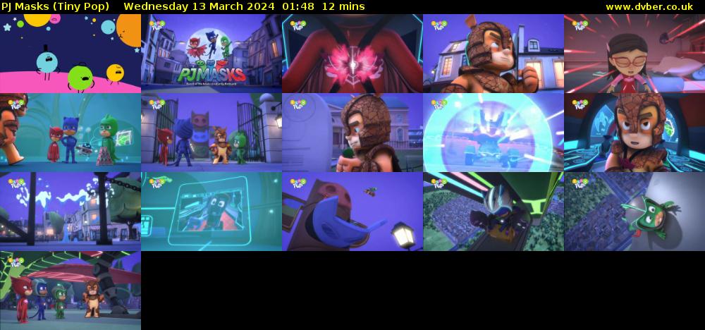 PJ Masks (Tiny Pop) Wednesday 13 March 2024 01:48 - 02:00
