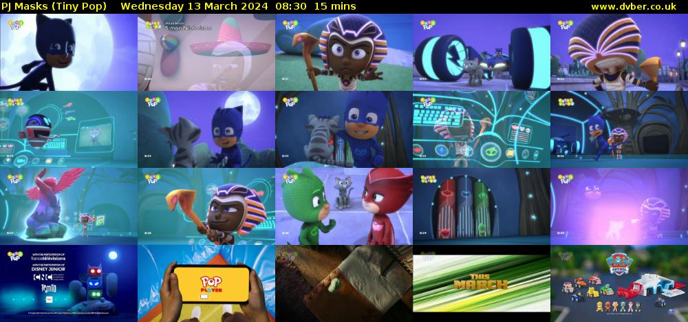 PJ Masks (Tiny Pop) Wednesday 13 March 2024 08:30 - 08:45