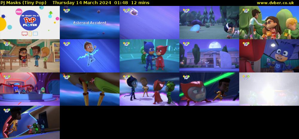 PJ Masks (Tiny Pop) Thursday 14 March 2024 01:48 - 02:00