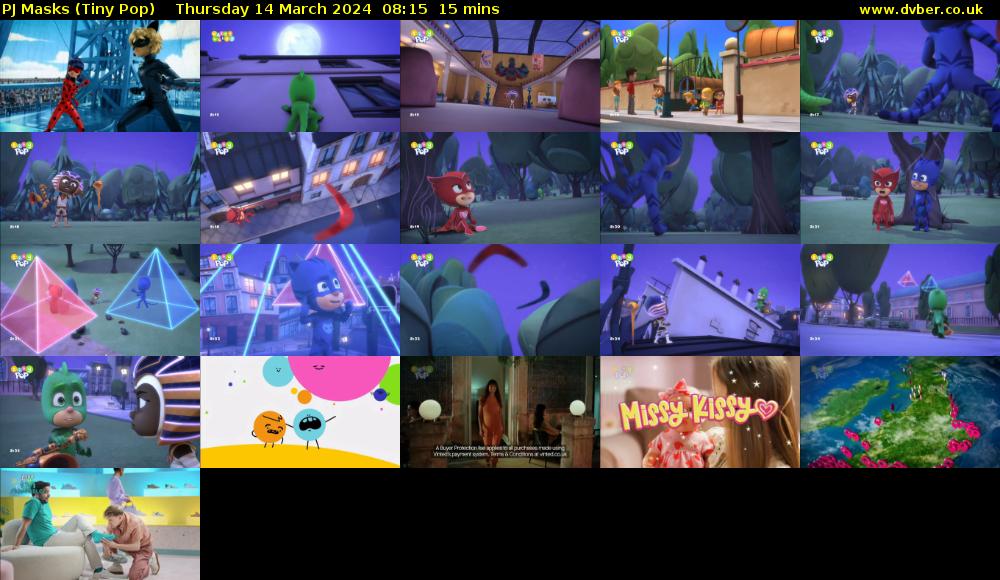 PJ Masks (Tiny Pop) Thursday 14 March 2024 08:15 - 08:30