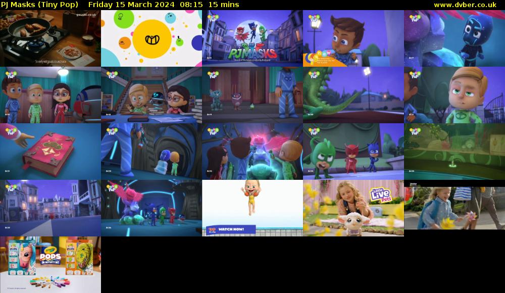 PJ Masks (Tiny Pop) Friday 15 March 2024 08:15 - 08:30