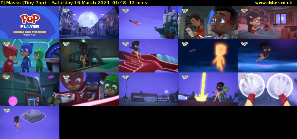 PJ Masks (Tiny Pop) Saturday 16 March 2024 01:48 - 02:00