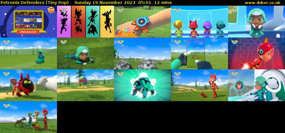 Petronix Defenders (Tiny Pop) Sunday 19 November 2023 05:01 - 05:13