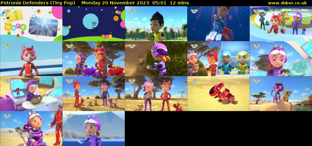 Petronix Defenders (Tiny Pop) Monday 20 November 2023 05:01 - 05:13