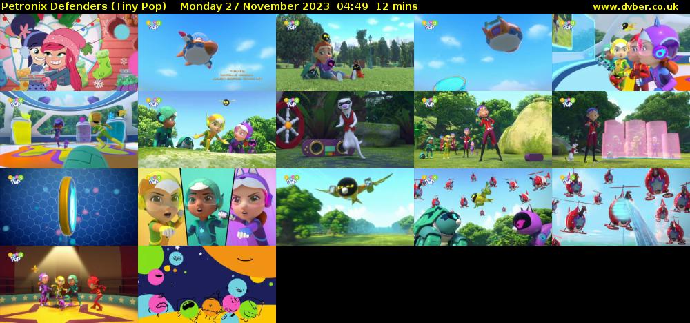 Petronix Defenders (Tiny Pop) Monday 27 November 2023 04:49 - 05:01
