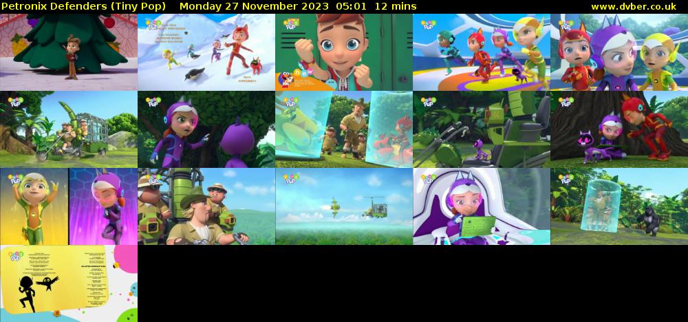 Petronix Defenders (Tiny Pop) Monday 27 November 2023 05:01 - 05:13