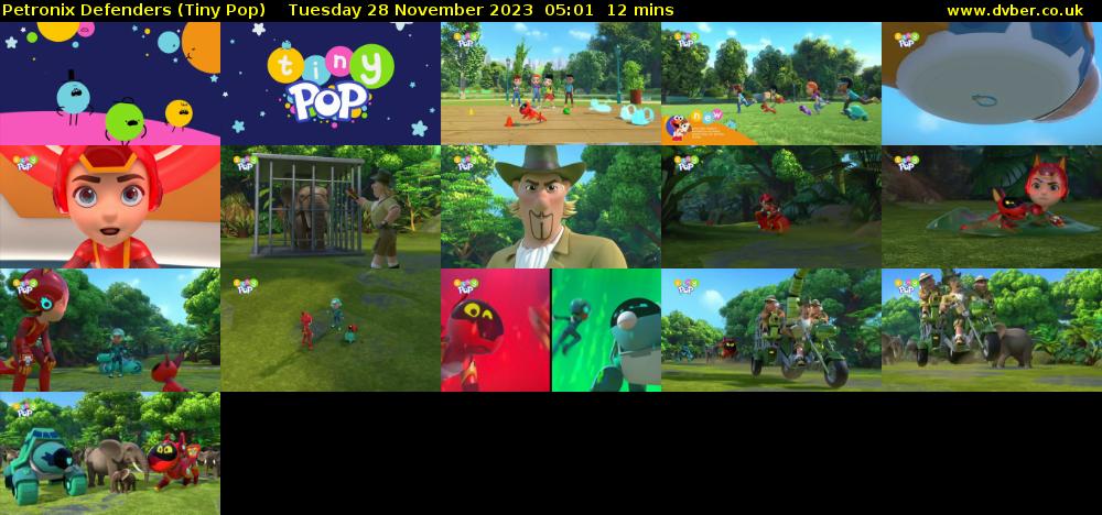 Petronix Defenders (Tiny Pop) Tuesday 28 November 2023 05:01 - 05:13