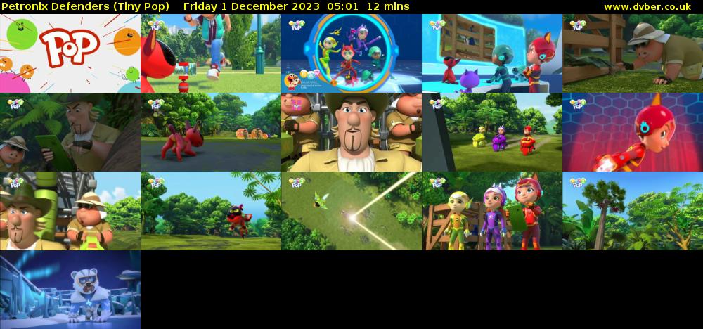 Petronix Defenders (Tiny Pop) Friday 1 December 2023 05:01 - 05:13