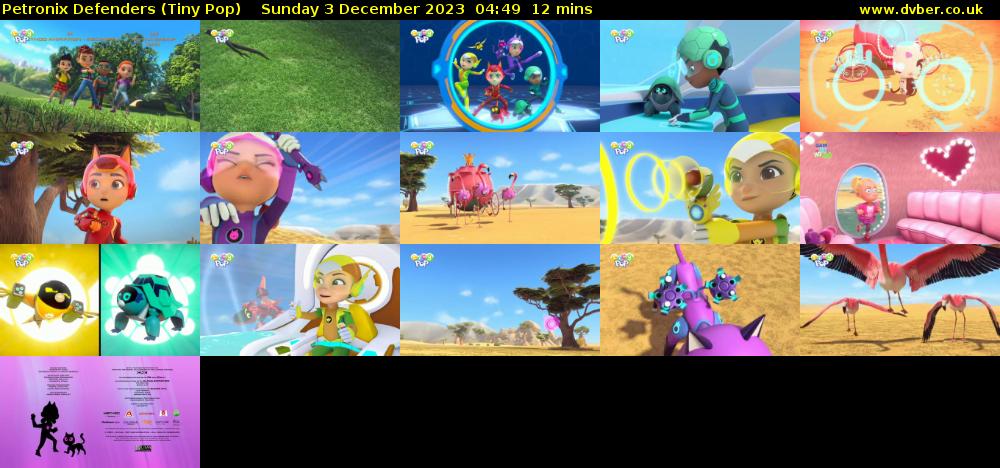 Petronix Defenders (Tiny Pop) Sunday 3 December 2023 04:49 - 05:01