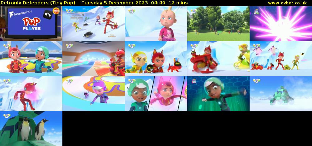 Petronix Defenders (Tiny Pop) Tuesday 5 December 2023 04:49 - 05:01