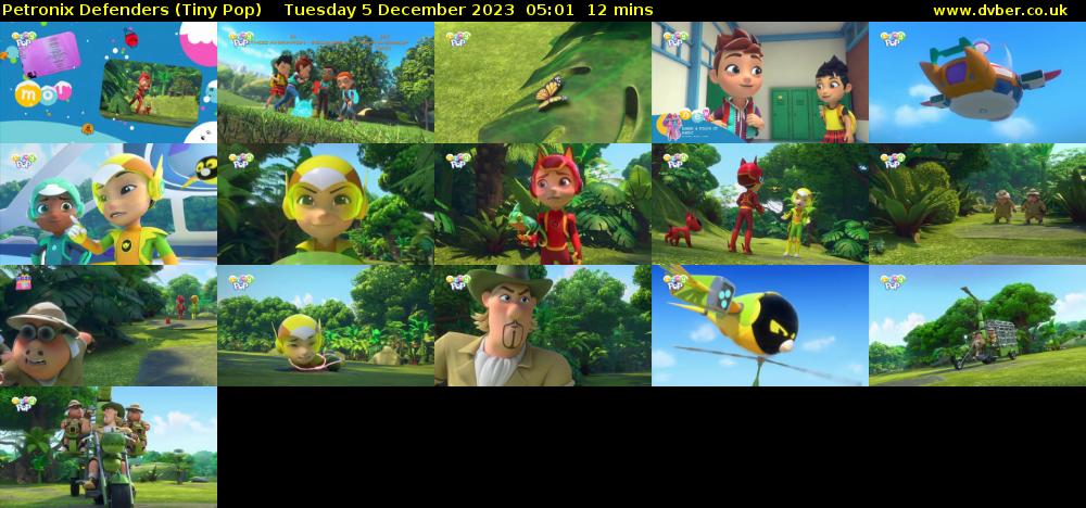 Petronix Defenders (Tiny Pop) Tuesday 5 December 2023 05:01 - 05:13