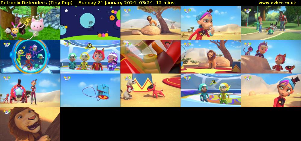 Petronix Defenders (Tiny Pop) Sunday 21 January 2024 03:24 - 03:36