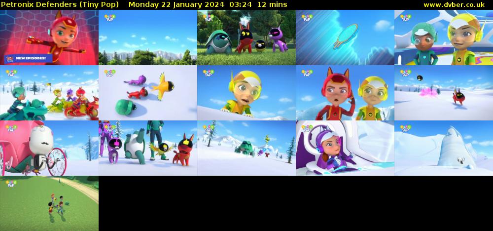Petronix Defenders (Tiny Pop) Monday 22 January 2024 03:24 - 03:36