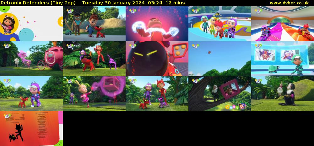 Petronix Defenders (Tiny Pop) Tuesday 30 January 2024 03:24 - 03:36