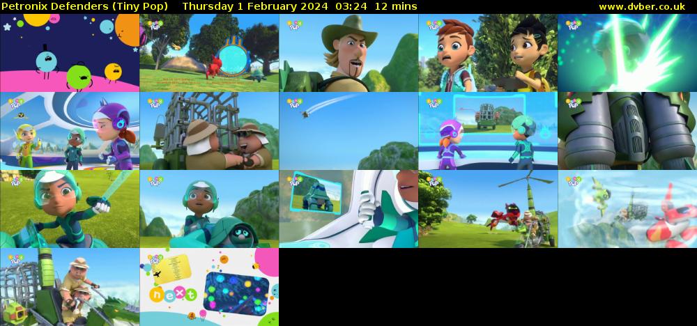 Petronix Defenders (Tiny Pop) Thursday 1 February 2024 03:24 - 03:36