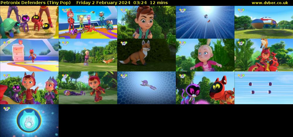 Petronix Defenders (Tiny Pop) Friday 2 February 2024 03:24 - 03:36