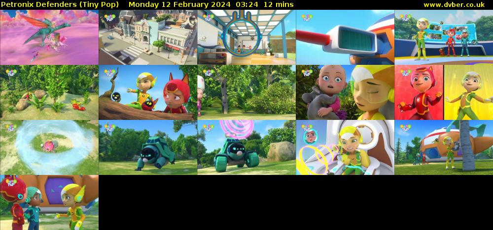 Petronix Defenders (Tiny Pop) Monday 12 February 2024 03:24 - 03:36