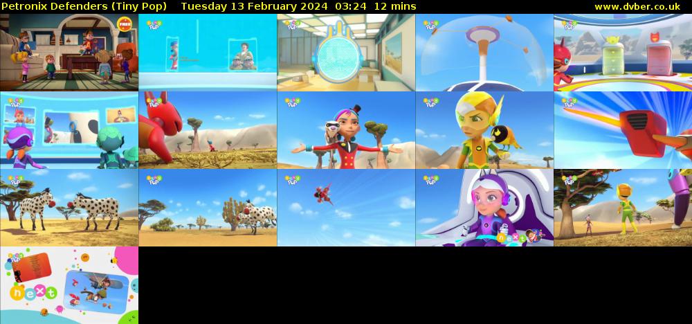 Petronix Defenders (Tiny Pop) Tuesday 13 February 2024 03:24 - 03:36