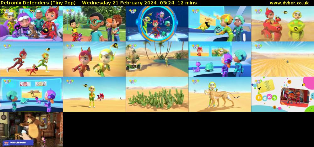 Petronix Defenders (Tiny Pop) Wednesday 21 February 2024 03:24 - 03:36