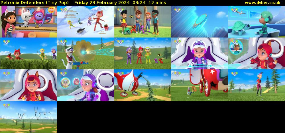 Petronix Defenders (Tiny Pop) Friday 23 February 2024 03:24 - 03:36