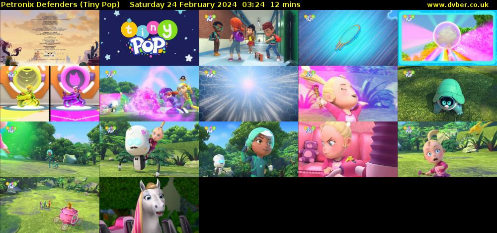 Petronix Defenders (Tiny Pop) Saturday 24 February 2024 03:24 - 03:36